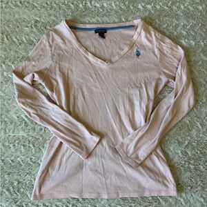 U.S. Polo Assn. pink long sleeve top